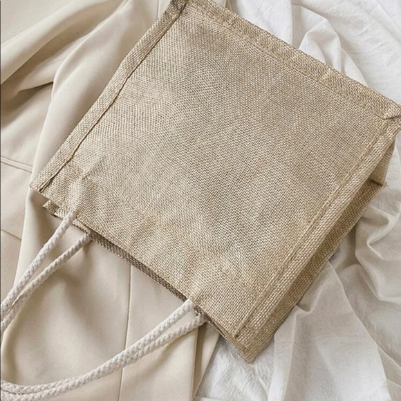 Hello Weekend Tassel Canvas Mini Tote Bag - Picture 4 of 12